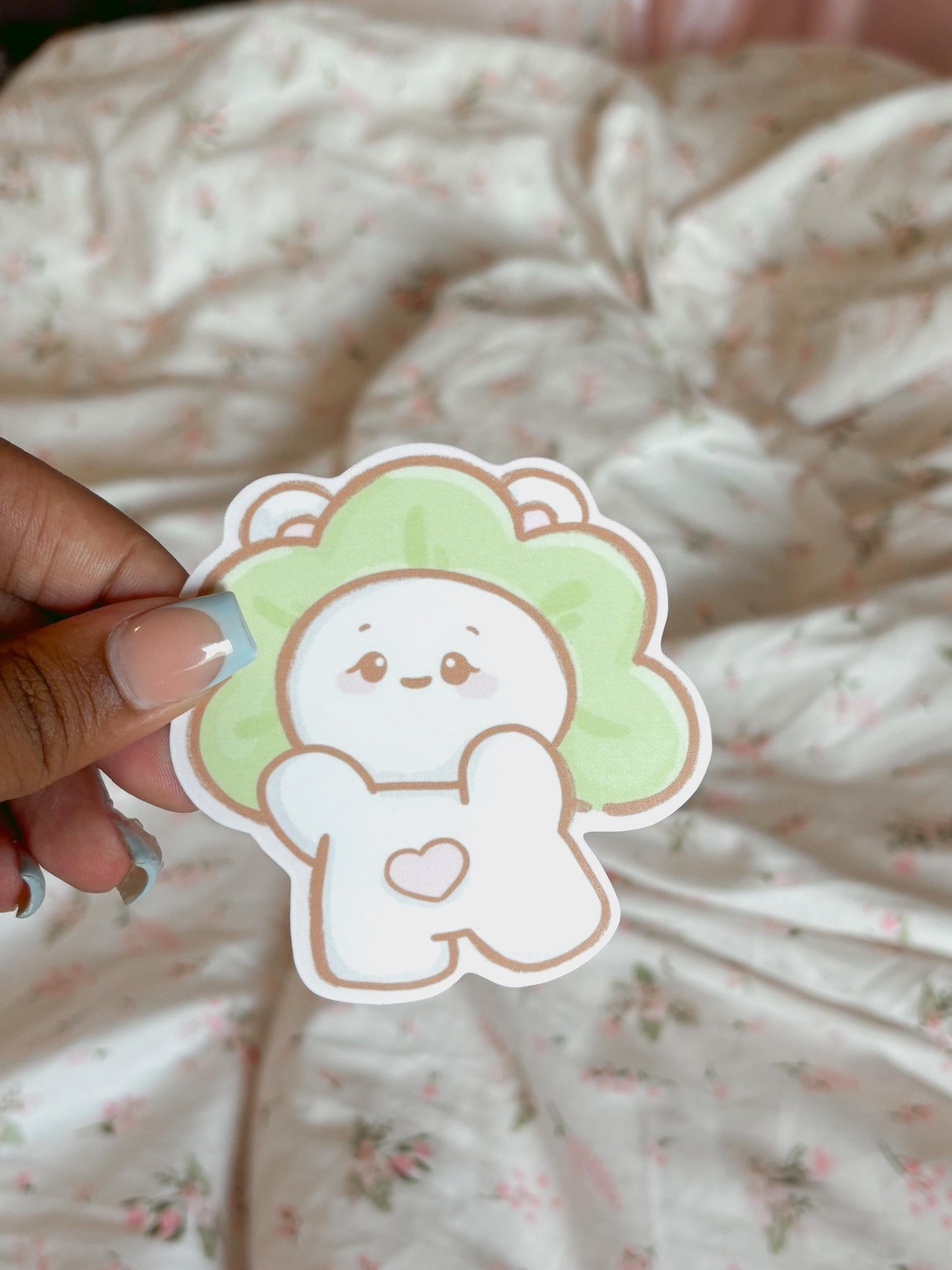 flowerhead bunny sticker