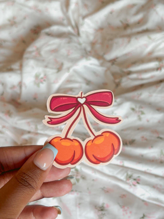 fall pumpkin cherry sticker