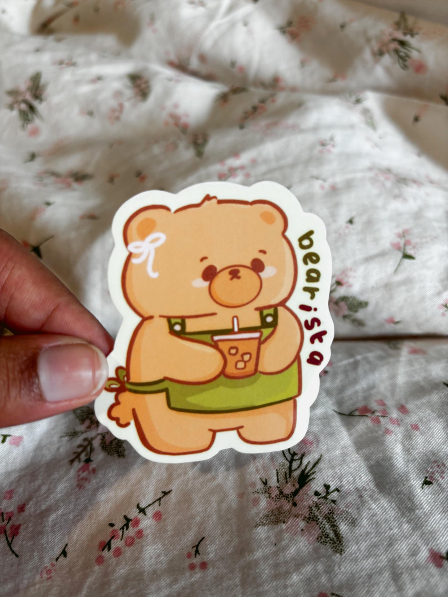 barista coffee shop sticker