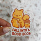 fall into a good book sticker
