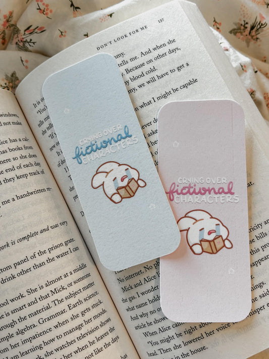 crying over fictional characters bookmark
